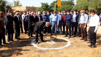 عملیات احداث مدرسه خیرساز در ترکالکی گتوند آغاز شد