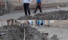 اصلاح شبکه آب شرب خیابان مسجد جامع شوشتر