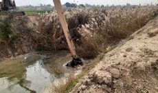 لایروبی کانال MD شبکه آبیاری میان آب شوشتر