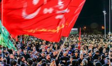 پرچم عزای شب اول محرم در شوشتر به اهتزار در می‌آید