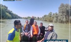 بازدید سرپرست فرمانداری شوشتر از ایمنی برخی سواحل رودخانه‌ها