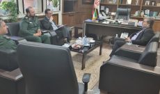 تبادل نظر فرماندار و فرمانده سپاه ناحیه شوشتر با معاون استاندار