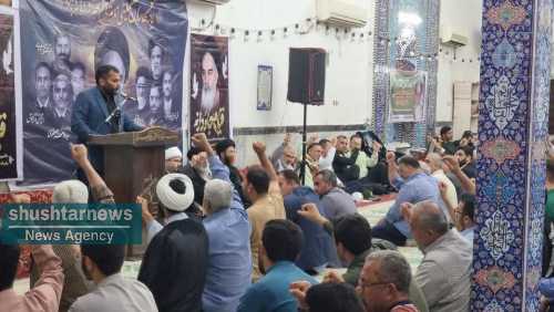 برگزاری مراسم ارتحال امام خمینی(ره) و قیام ۱۵ خرداد در شوشتر