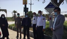 بازدید معاون فرماندار از ایست‌های بازرسی در ورودی‌های شوشتر